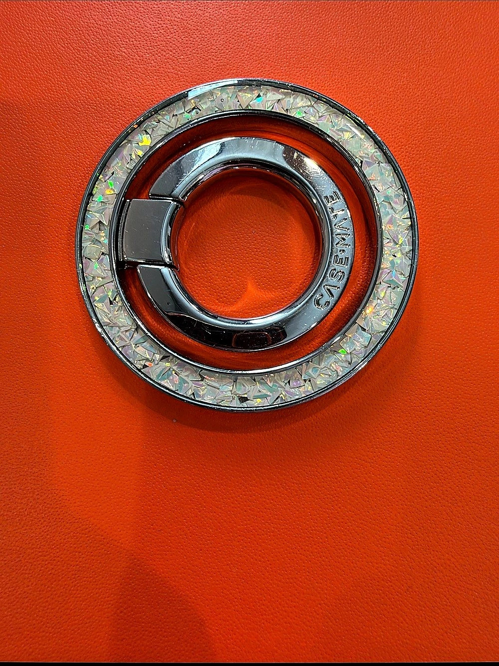 CASE-MATE MagSafe Ring Stand Iridescent Silver Phone Ring Holder